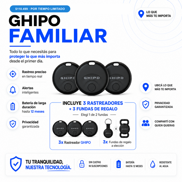 GHIPO FAMILIAR - $110.499 por tiempo limitado